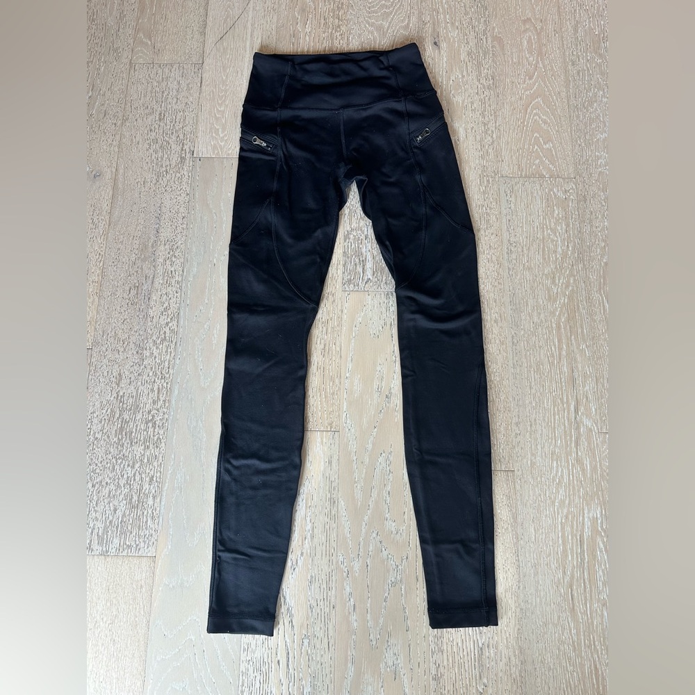 lulu lemon Black Leggings 24” waist